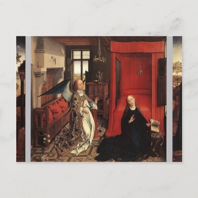 Jan van Eyck- Annunciation Vykort (Framsida)