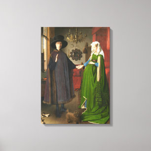 Jan van Eyck Arnolfini Porträtt Canvastryck