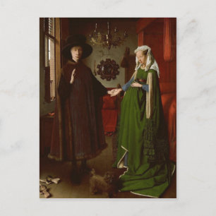 Jan van Eyck (ca. 1390-1441) The Arnolfini Portrai Vykort