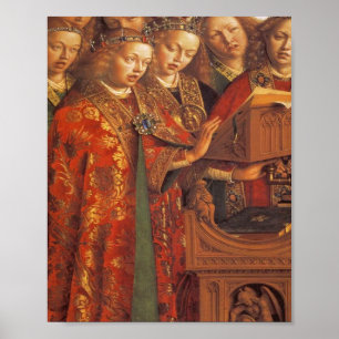 Jan Van Eyck - Gent Altarpart -Singing Angel Poster