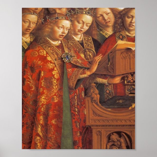 Jan Van Eyck - Gent Altarpart -Singing Angel Poster (Framsidan)