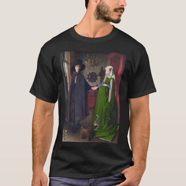 Jan Van Eyck - Giovanni Arnolfini och hans bricka T Shirt (Framsida)