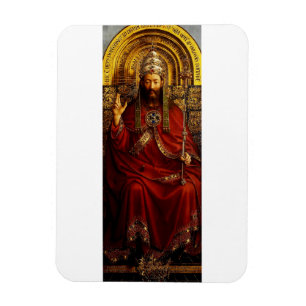 Jan van Eyck Gud Fader på tron Finkonst Magnet