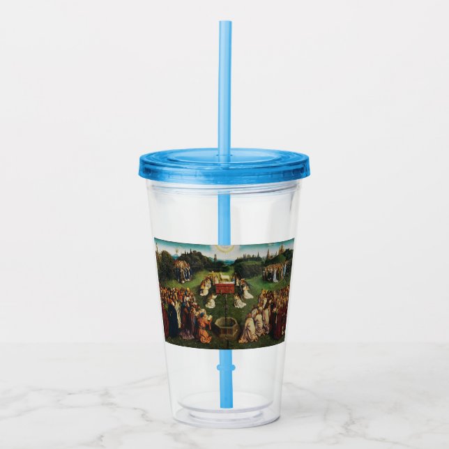 Jan van Eyck Guds lamm är tillbedjan Konst Take Away Mugg (Framsida)