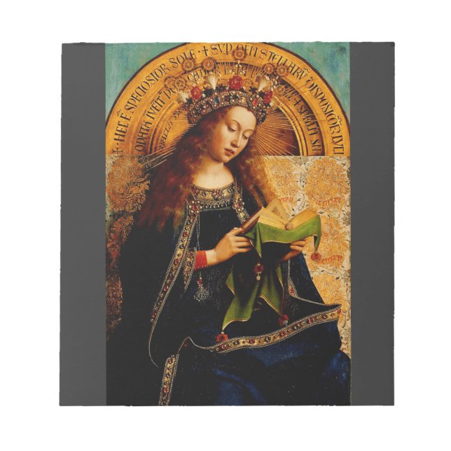 Jan van Eyck - Jungfru Maria Finsamling Anteckningsblock (Framsida)