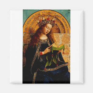 Jan van Eyck - Jungfru Maria Finsamling Magnet