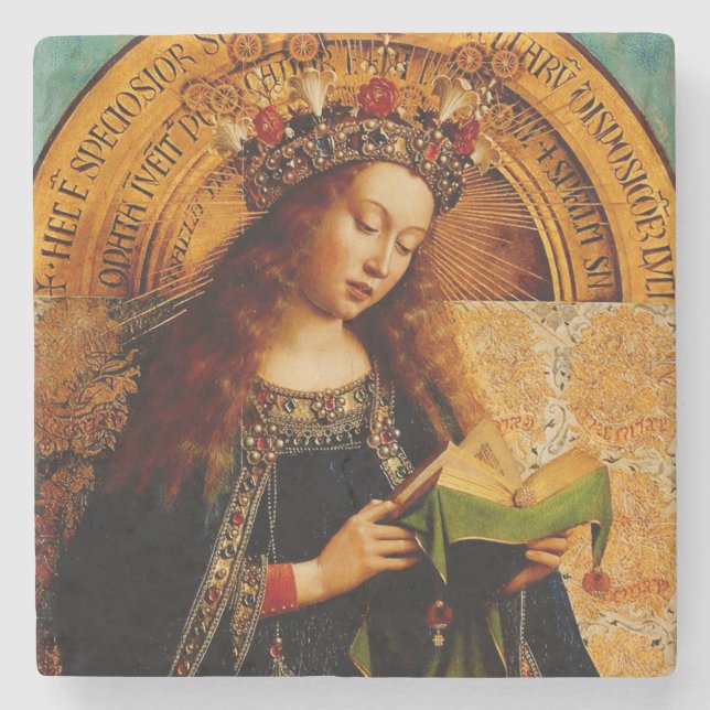 Jan van Eyck - Jungfru Maria Finsamling Stenunderlägg (Framsidan)