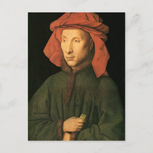 Jan van Eyck- Porträtt från Giovanni Arnolfini Vykort