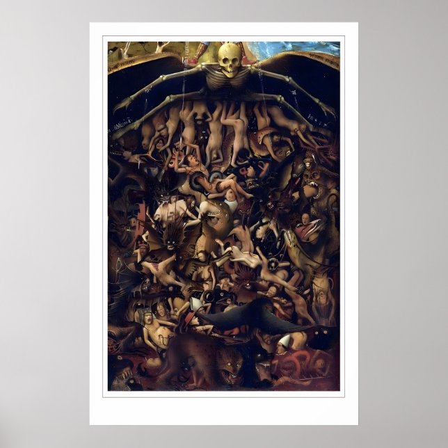 Jan Van Eyck Print Det Sista Domen, Nedre Poster (Framsidan)