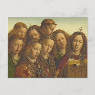 Jan van Eyck Singing änglar Ghent CC0974 Vykort