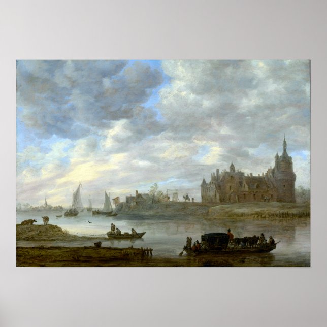 Jan van Goyen View of Duurstede Castle Poster (Framsidan)