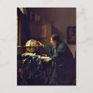Jan Vermeer, astronomers vykort