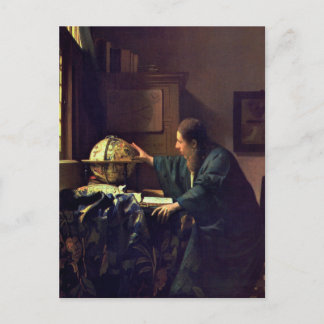 Jan Vermeer, astronomers vykort