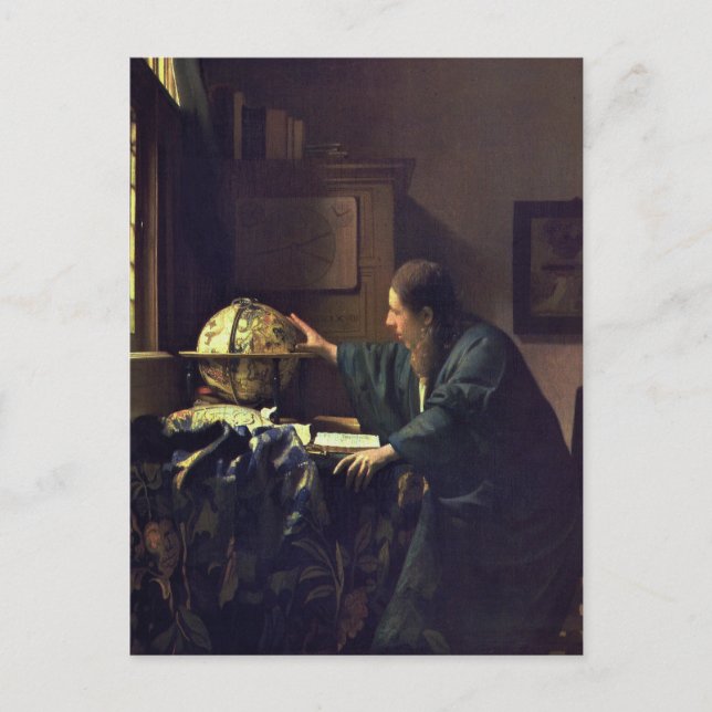 Jan Vermeer, astronomers vykort (Framsida)