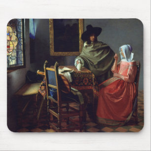 Jan Vermeer - exponeringsglaset av vin Musmatta