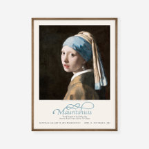 Jan Vermeer Girl med Pearl Earring Art Exhibit
