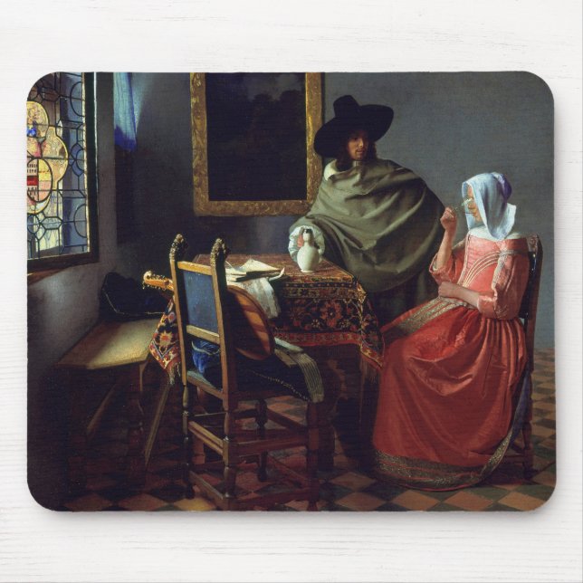 Jan Vermeer - Glaset Vin Musmatta (Framsidan)