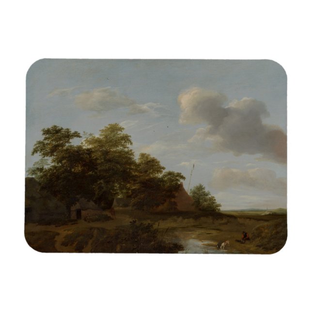 Jan Vermeer van Haarlem, Landskap med en gård Magnet (Horisontell)