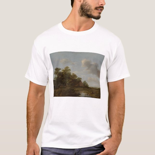 Jan Vermeer van Haarlem, Landskap med en gård T Shirt (Framsida)