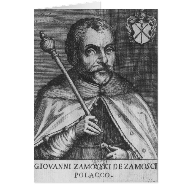Jan Zamoyski Hälsningskort (Framsidan)