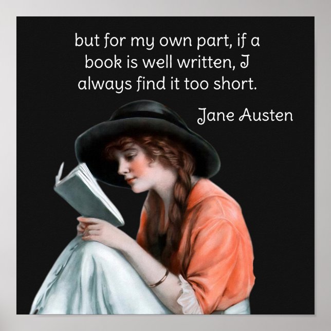 Jane Alston quote about reading Poster (Framsidan)