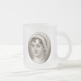 Jane Austen 250-årsjubileum ... Berömd tekvot Frostad Glasmugg