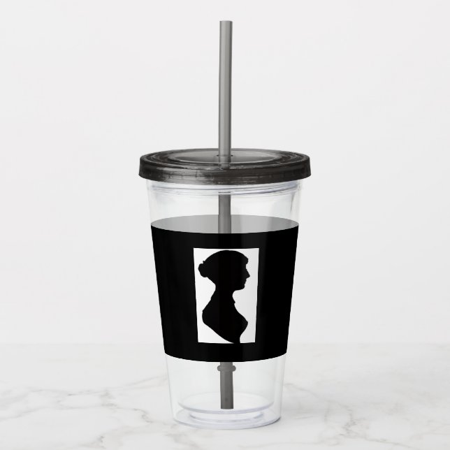 Jane Austen Akryl tumblar Take Away Mugg (Framsida)