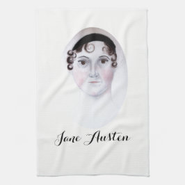 Jane Austen akvarellporträtt kökshanddukar
