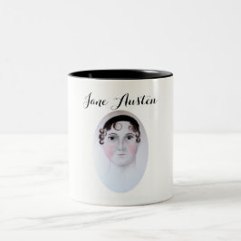Jane Austen Akvarellporträtt Mugg