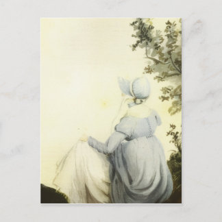 Jane Austen akvarellporträtt Vykort