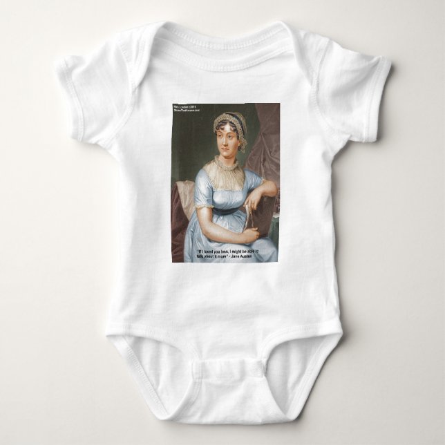 Jane Austen älskade dig mindre Citat på presenter  T Shirt (Framsida)