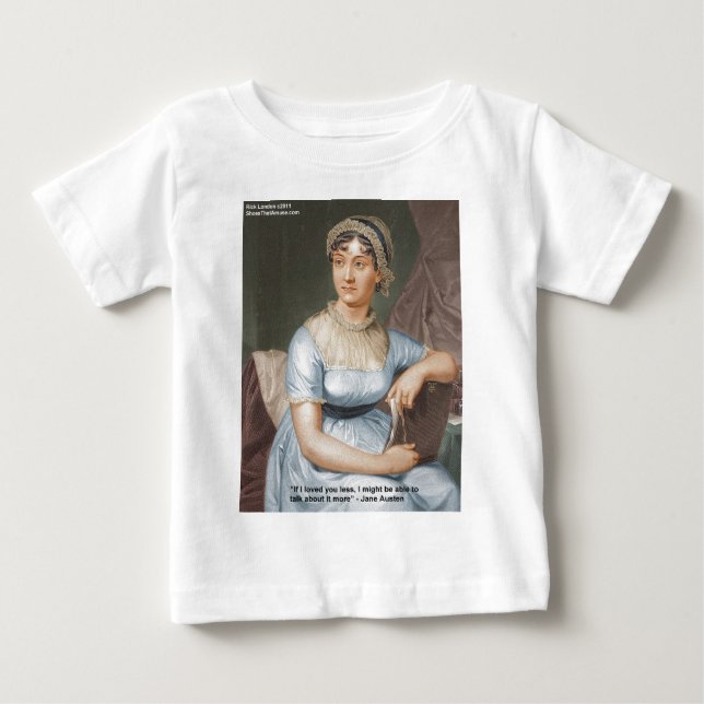 Jane Austen älskade dig mindre Citat på presenter  Tee (Framsida)