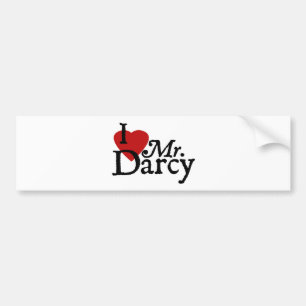 Jane Austen ÄLSKAR JAG Herr Darcy Bildekal