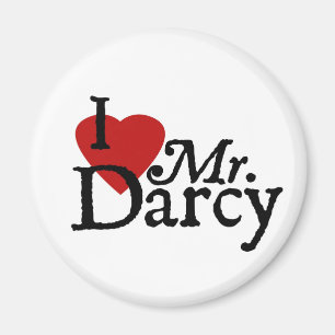 Jane Austen ÄLSKAR JAG Herr Darcy Magnet