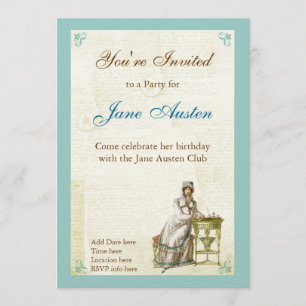 Jane Austen Anpassade meddelanden Inbjudningar