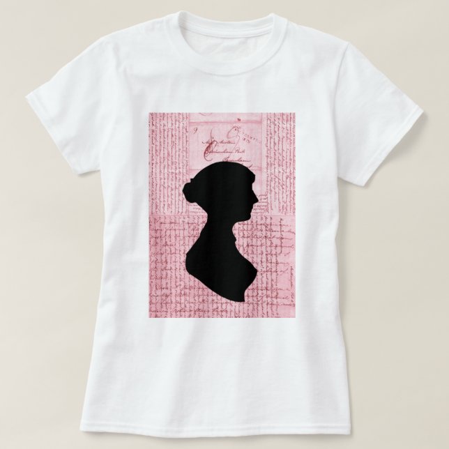 Jane Austen, appell mig serie för dam Jane T-shirt (Design framsida)