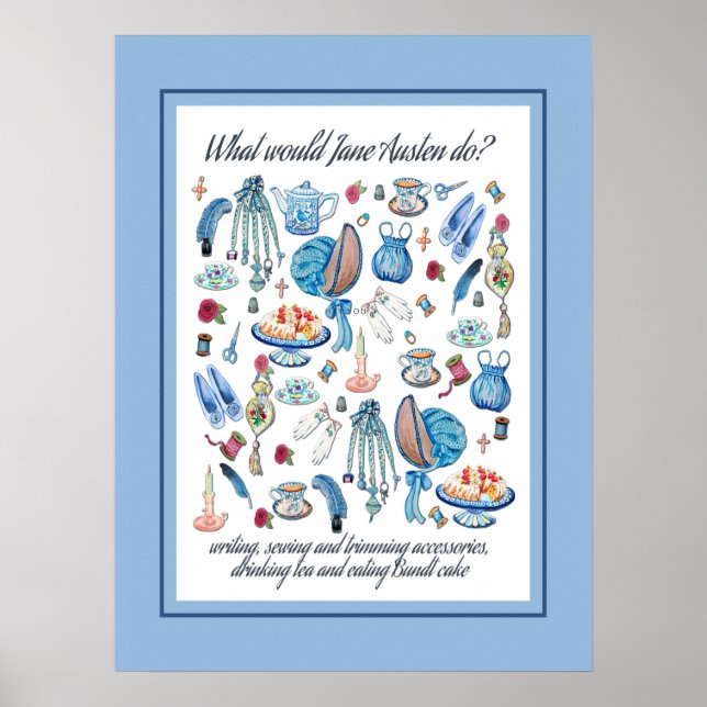 Jane Austen art Poster (Framsidan)