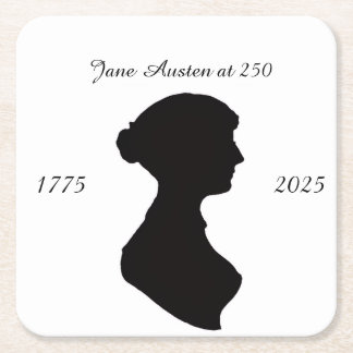 Jane Austen at 250 Underlägg Papper Kvadrat