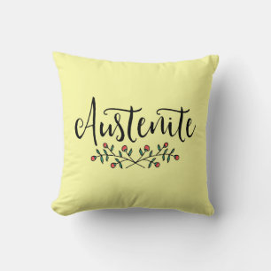 Jane Austen Blommigt Austenite Kudde