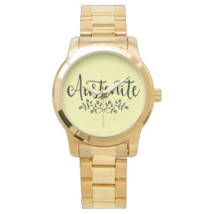 Jane Austen blommigtAustenite Armbandsur