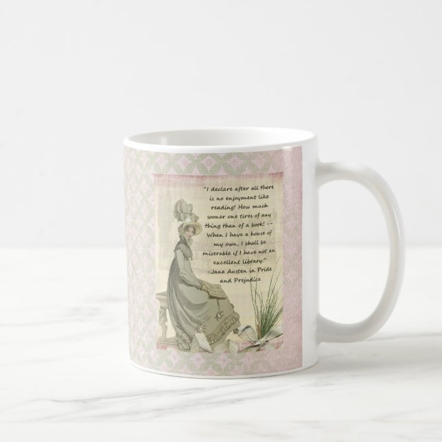 Jane Austen bokälskare Kaffemugg (Höger)