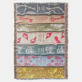 Jane Austen Books Throw Blanket Filt