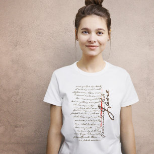 Jane Austen Brev T Shirt