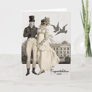 Jane Austen Bröllop Kort