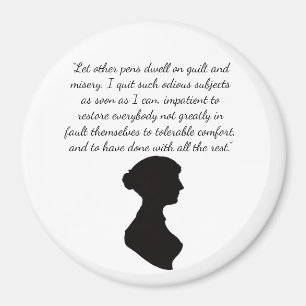 Jane Austen Citat Magnet