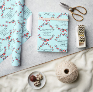 Jane Austen-citat, Stolthet och fördom Blommig Presentpapper