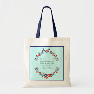 Jane Austen-citat, Stolthet och fördom Blommig Tygkasse
