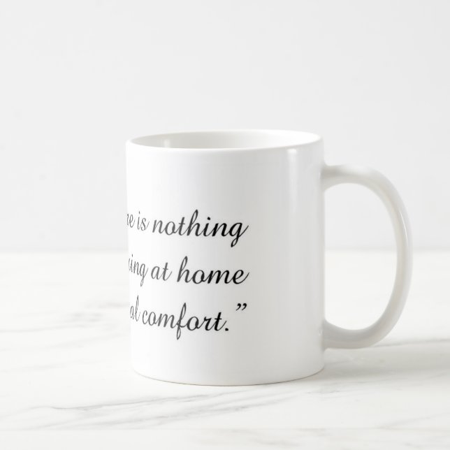 Jane Austen citationsteckenmugg Kaffemugg (Höger)
