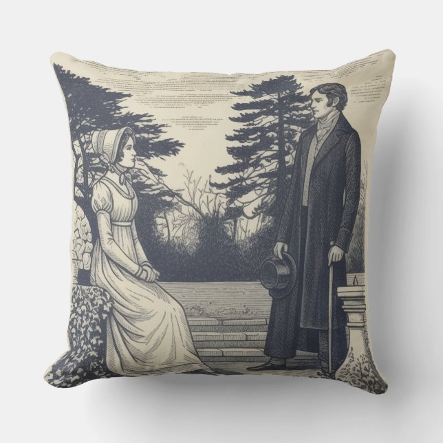 Jane Austen couples Kudde (Framsida)