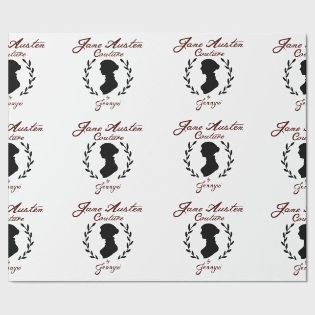 Jane Austen Couture Wrapping Papper Presentpapper (Söm)
